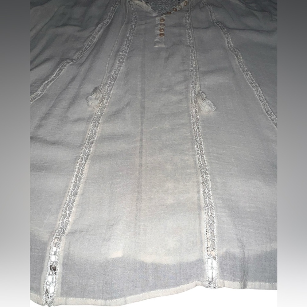 {EUC Spell & The Gypsy Collective Loves Me Not Blouse Cotton/Viscose Cream Small - Picture 4 of 13